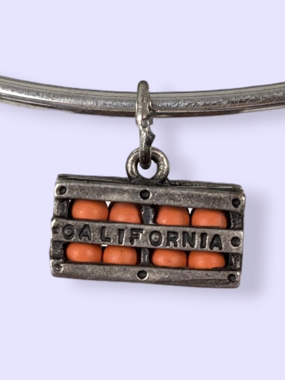 Vintage Beau Sterling Silver California Oranges Crate Charm